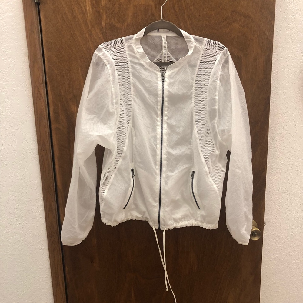 Alo Yoga stitch jacket white, Sz L